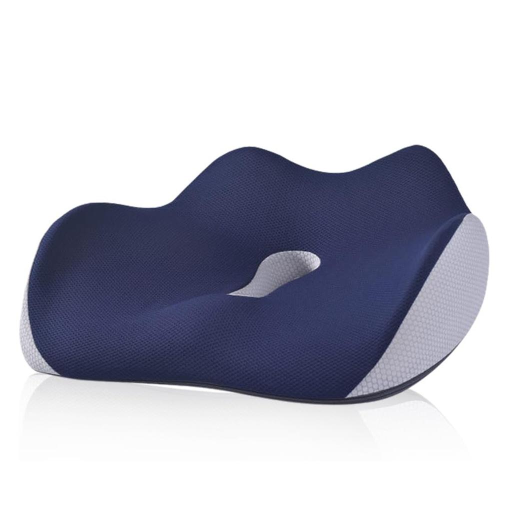 Orthopedic Ventilated Seat Cushion, Memory Foam Seat Cushion, Foam Lifting Pillow Memory Foam Chair Cushions For  Car Gaming Chairs