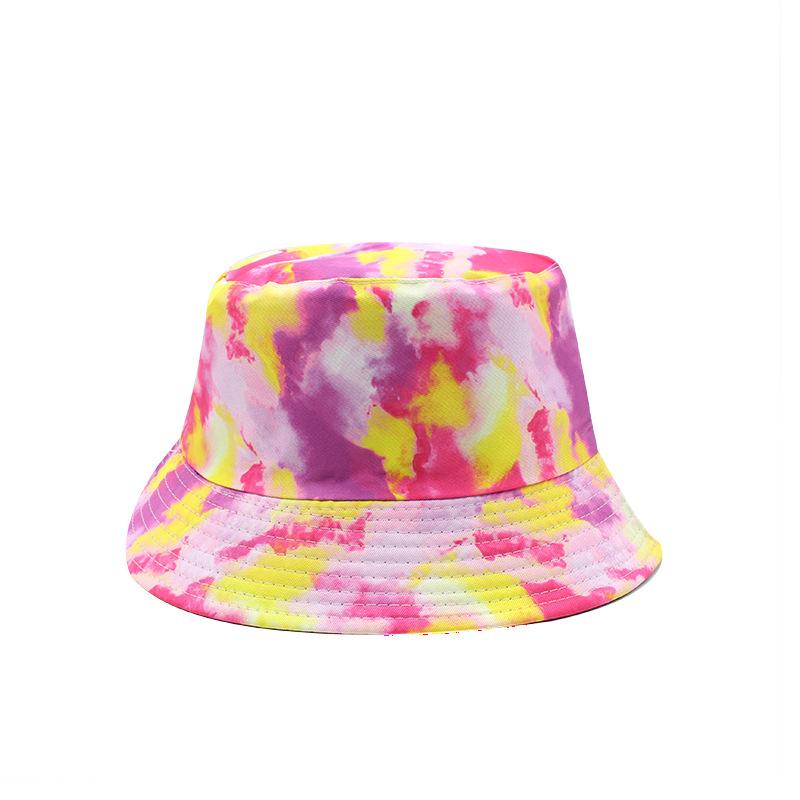 3D Printed Men'S Casual Bucket Hat Versatile Flat Top Wide Eaves Women'S Sunshade Bucket Hat