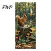 Trash Can Labels Stickers Self-Adhesive Waterproof Outdoor Garbage Bin Decoration Decals Simulation Animal Plant Themes Weather-Resistant