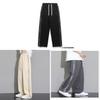 Streetwear Mens Casual Pants With Polyester Blend And Drawstring Closure For Summer Youth Fashion