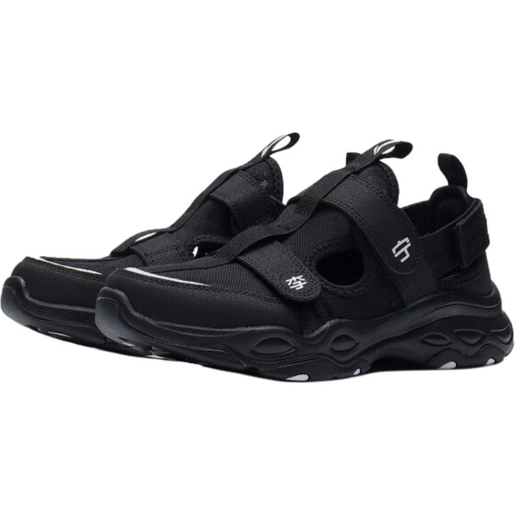 Li Ning Comfortable Versatile Durable Breathable Low-Top Kids Sandals Kids Sandals Black YKCS136-11