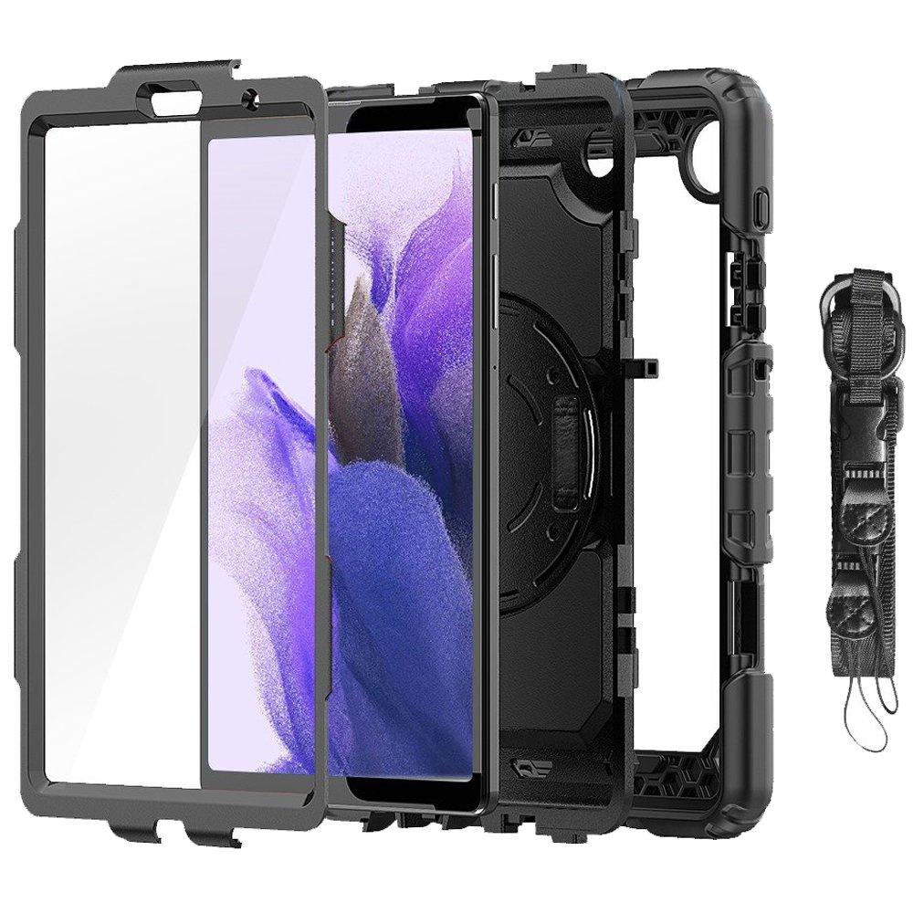 Case for Samsung Galaxy Tab A7 Lite 8.7 T220 / T225, Armored with Screen Protection, Black