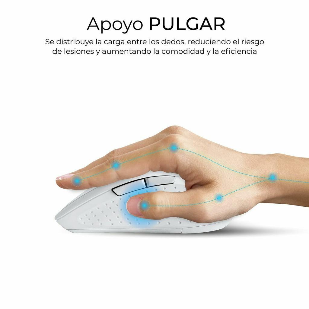 Keyboard and Mouse Subblim SUBKBC-DCOPW1 White Spanish Spanish Qwerty QWERTY