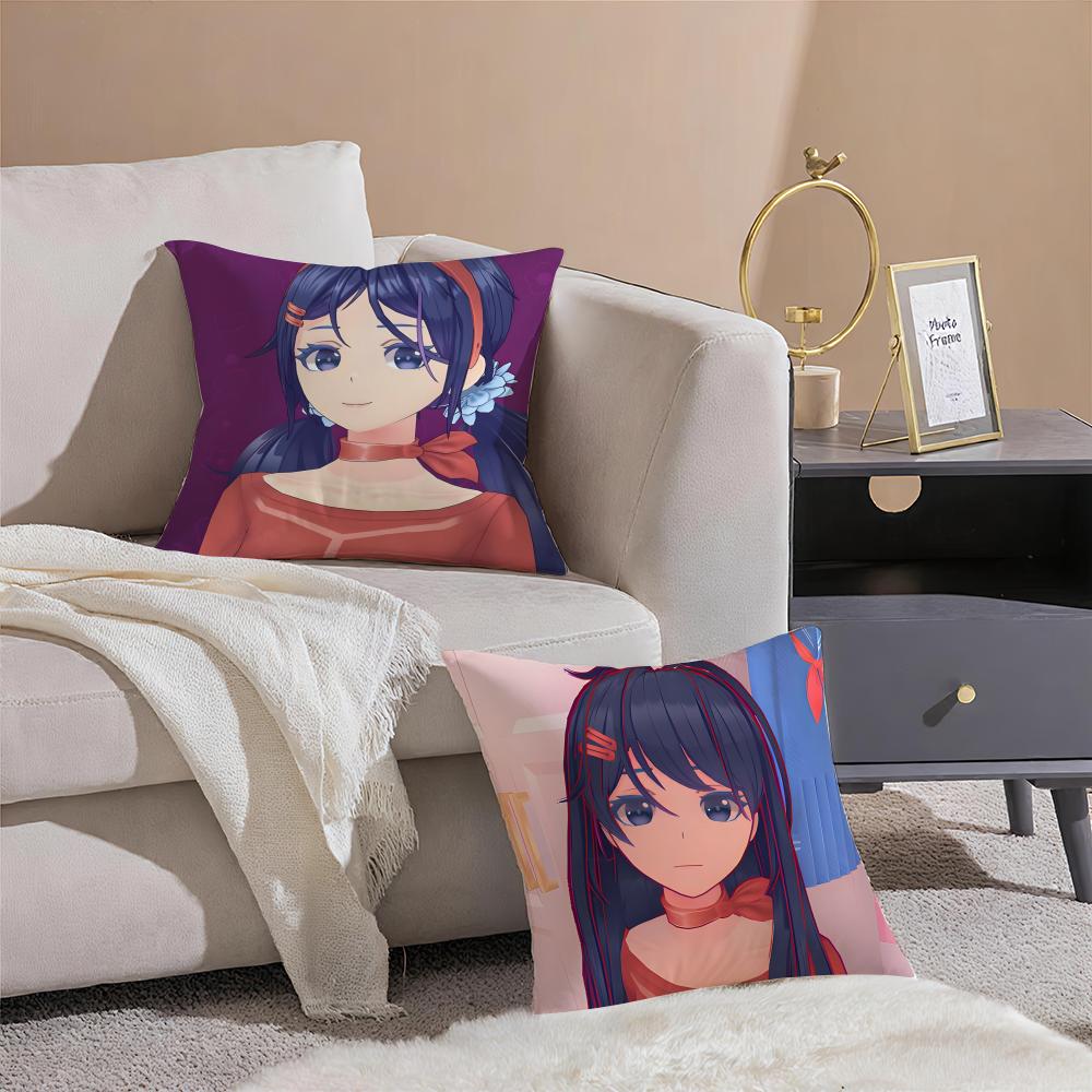 MMiSide MMita Cushion Cover Pillowcase Short Plush Invisible Zipper Room Sofa Cushion Cover