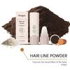 Hoegoa Dark Brown Voluminous Hairline Powder, Hairline Covering And Filling Powder, Voluminous Contour, Portable For Daily Grooming