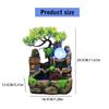 Indoor Resins Rockery Waterfall Fountains with Atomizer and LED Lighting Great for Home and Office Desktop Decoration