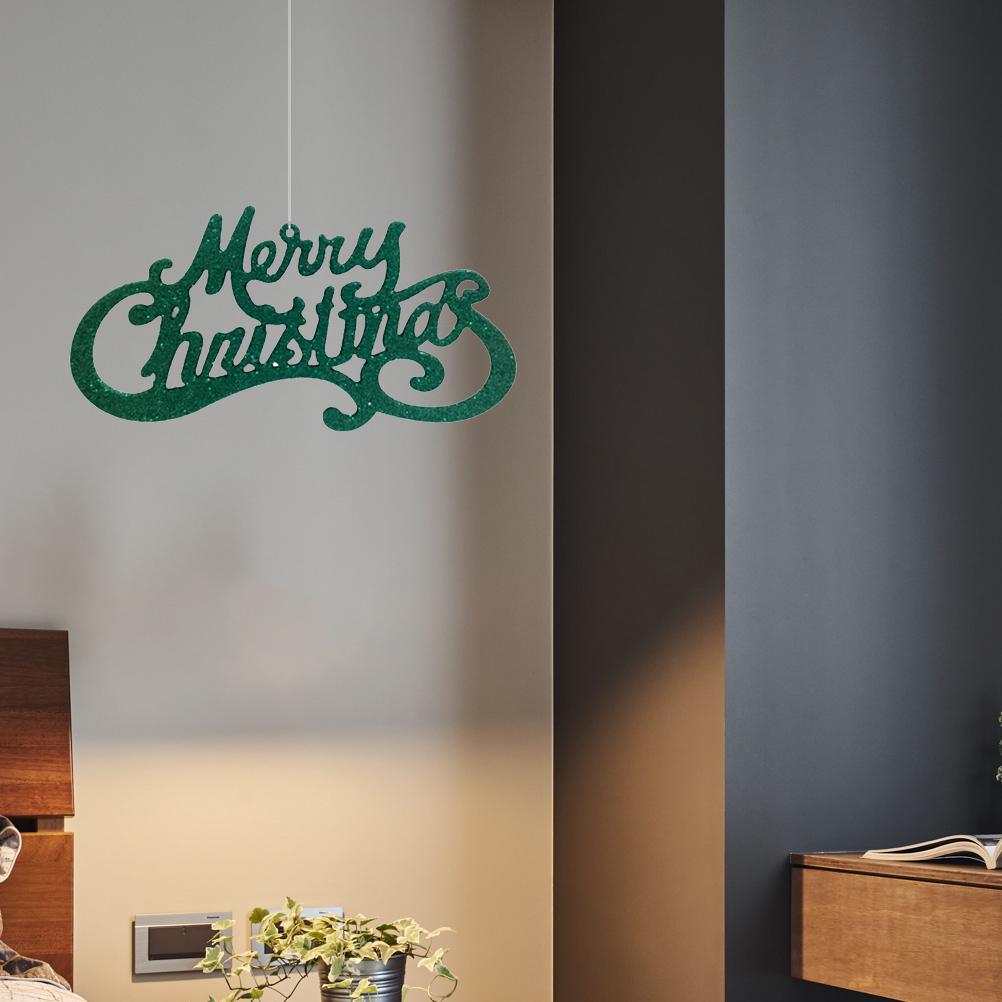 2 Stück Frohe Weihnachten Buchstaben Hängeornamente Weihnachtsbaumschmuck Glitzerkarte für Weihnachten Heimparty Gastgeschenke