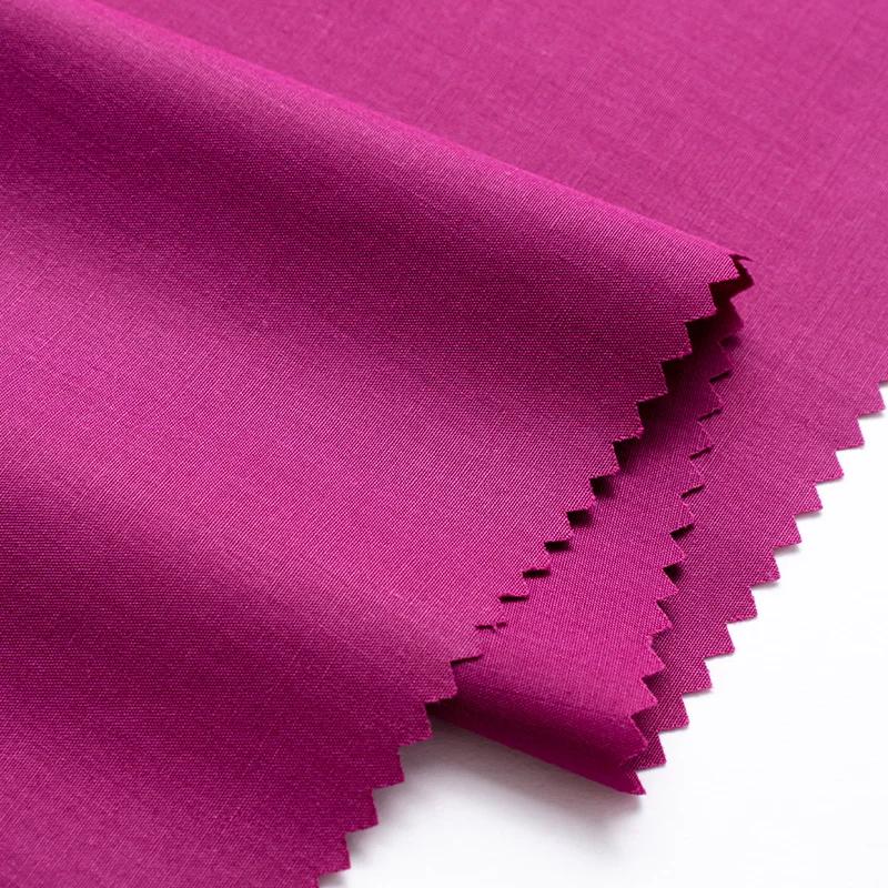 Plain Combed Cotton Fabric Poplin for Clothes Shirt Dresses Sewing High-grade Smooth Skirts Cloth Thin Anti-wrinkle