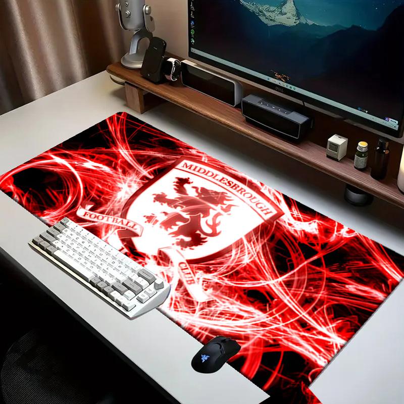 Football Club Middlesbrough Mouse pad Office Desk Mat, Gaming Mouse Pad Mousepad, keyboard pad,Heavy-Duty Non-Slip Rubber Backing, Gift