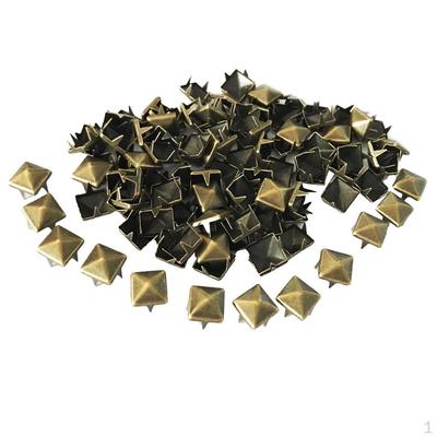 100 Decorative Rivets Metal Leather Shape