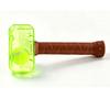 Tennis Ball Inside Dog Chew Toy Interactive Teeth Cleaning Hammer Puppy Teething Toy for Outdoor Green