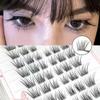 Natural And Realistic Large-Capacity Glue-Free False Eyelashes Curled In Sections Long-Lasting And Durable