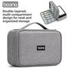 Double-Layer Digital Storage Bag, Portable Electronic Organizer Case for Cables, Chargers, Power Banks, Hard Drives, and Tech Accessories