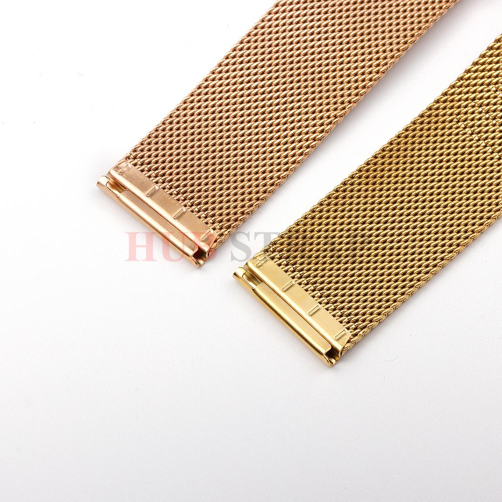 Milanese Strap Universal Bracelet Quick Release 12mm 14mm 16mm 18mm 19mm 20mm 22mm 24mm 0.6mesh Stainless Steel Watch Accessory
