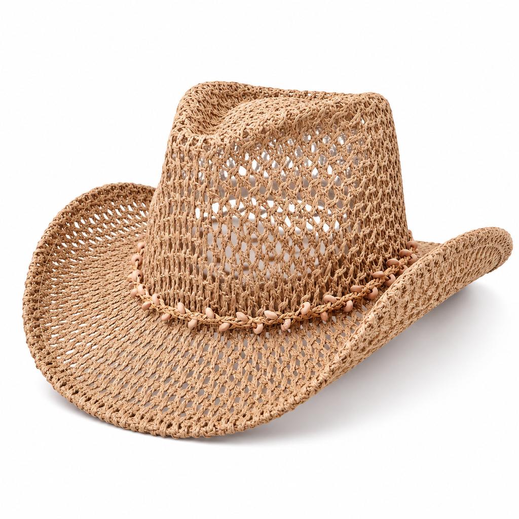 Pălărie de paie goală la modă vizieră de vară pălărie de paie western din denim accesorii de paie pălărie protecție solară