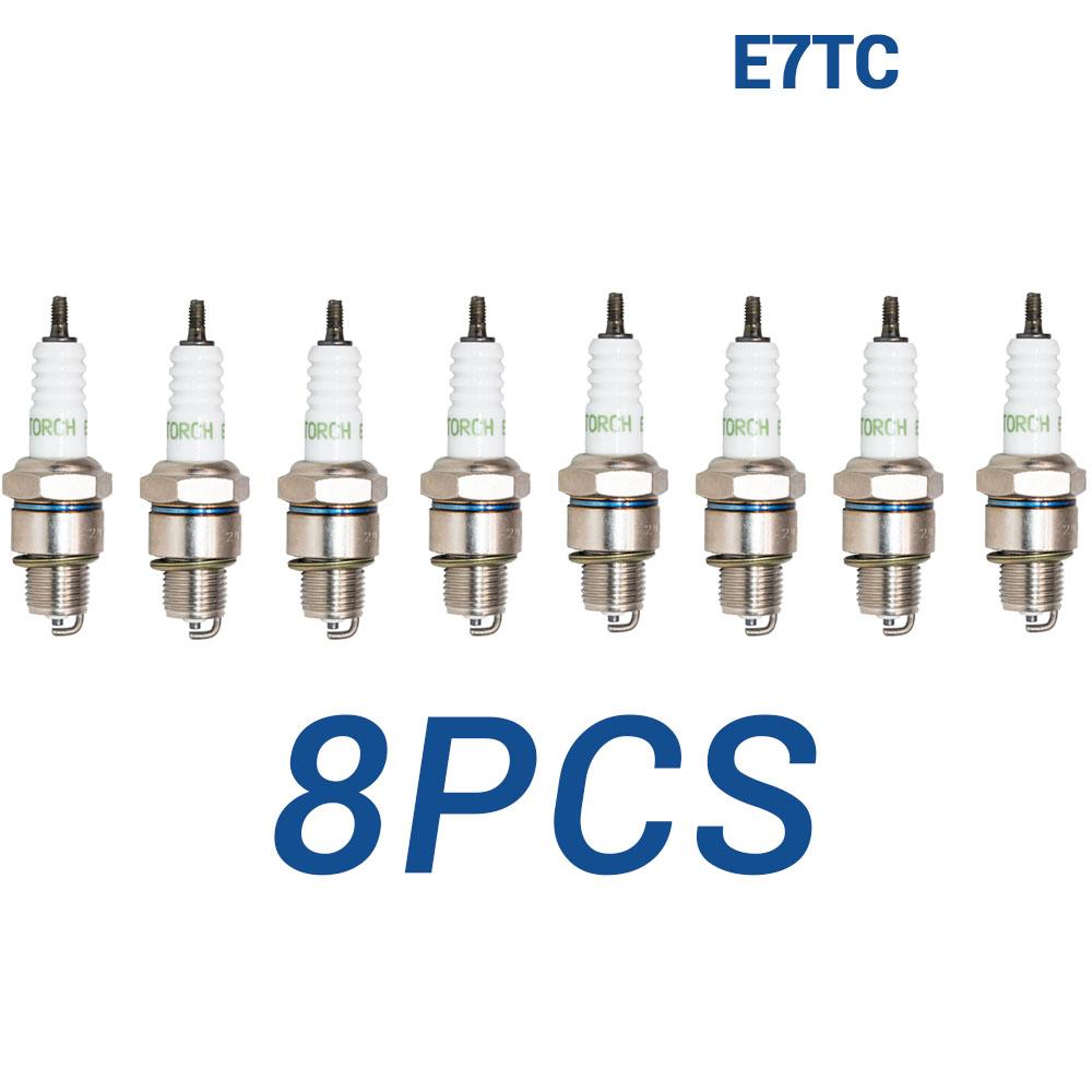 2-8PCS Spark Plugs Torch E7TC replace for Candles 5111/BP7HS  W22FP W22FP-U W22FPUS FLAT 603302211 TOYOTA 90098-22515