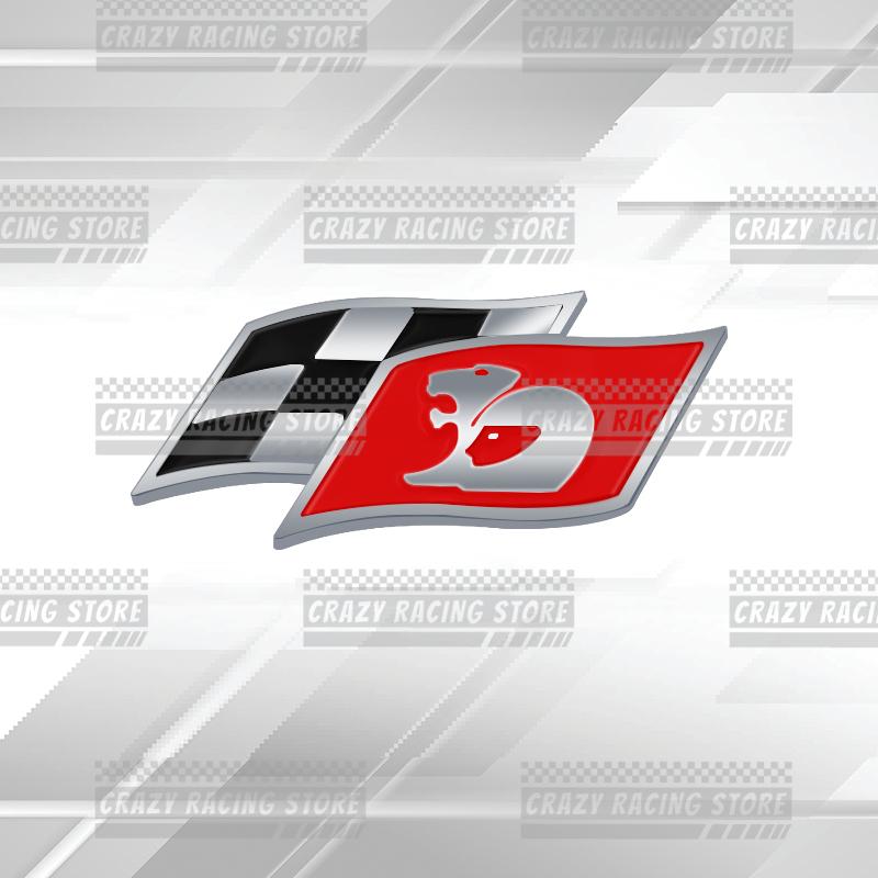 Car Badges HSV Racing Flag Trunk Emblem Metal Stickers Body Decals Letter Grille Decor For Holden HSV Astra Commodore GTS R8