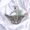 Natural Gemstone 925 Solid Silver Designer Jewelry Pendant 1.48" Christmas Gift CP-17
