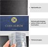 Collectible Coin Supplies Book Binder for Collectors, 312-pocket Collection Album, Suitable for 20, 25, 27, 30, 38, 46 Mm Coins.
