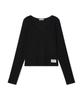 Beulaiteun Essential V-Neck Long Sleeve T-Shirt Black