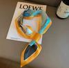 2025 Neckerchief Female Luxury Square Scarf for Women Silk Shawl Satin Hijab Fashion Wraps Hair Bands Ribbon Headband Bandana