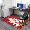 Christmas Santa Claus Printed Carpet, for Office Chair Living Room Bedroom Kitchen Room Decor Gifts.