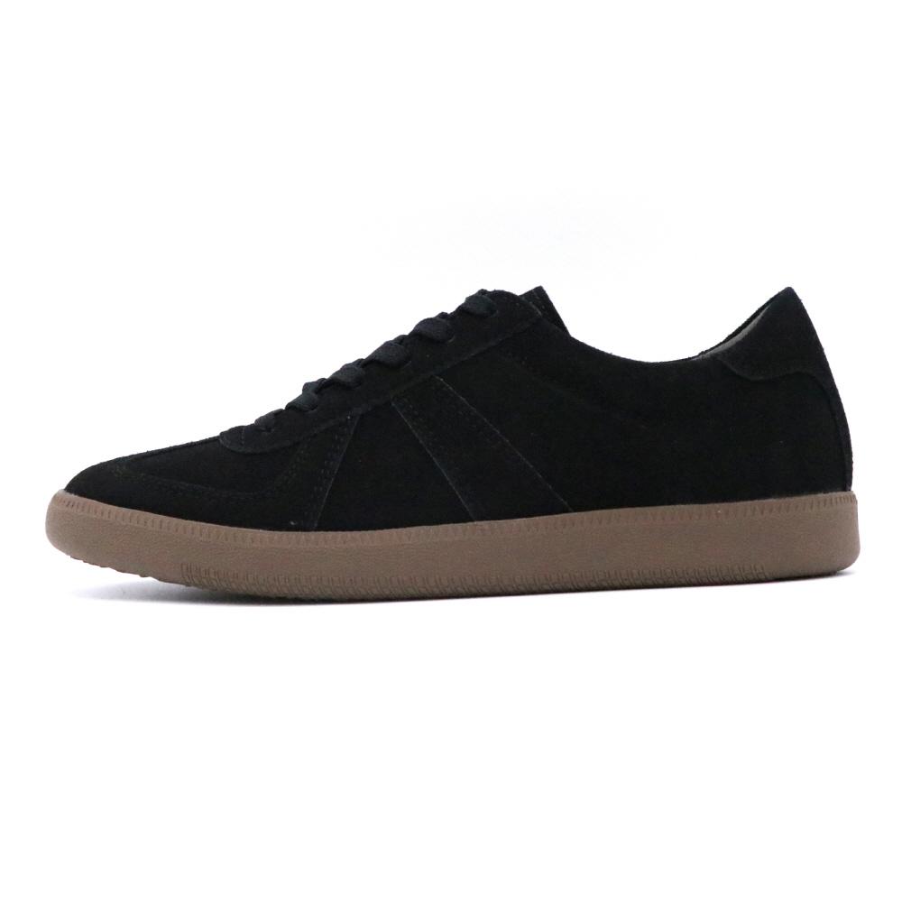 Supener Laos Suede German Army Sneakers Black