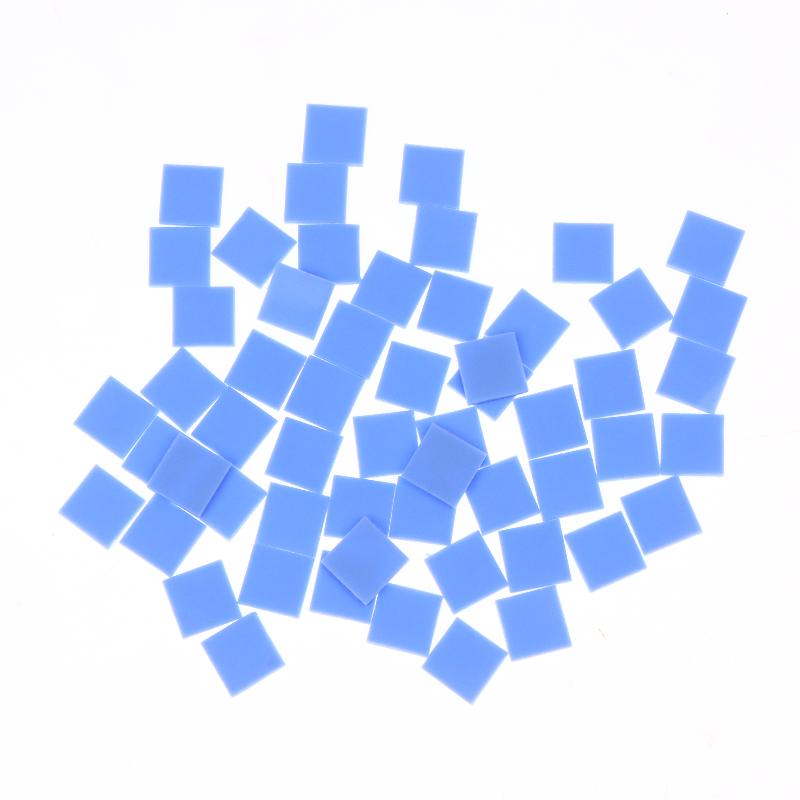 100Pcs Thermal Pad Insulating Silicone High Temperature Resistance Pads Motherboard Cpu Ic Gpu Repair Pre-Cut Thermal Pads