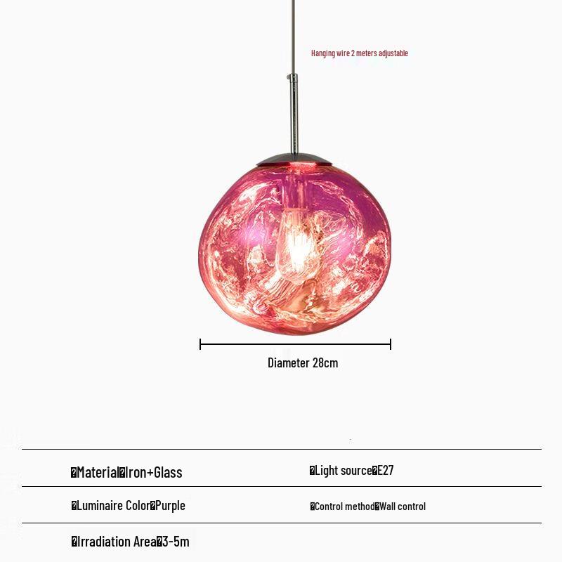 Creative Glass Lava Pendant Lamp