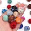10pcs Plush Mohair Ball Beads Colorful Soft Pompom Beads For DIY Jewelry Making Handmade Clothing Earrings Decor Accessories