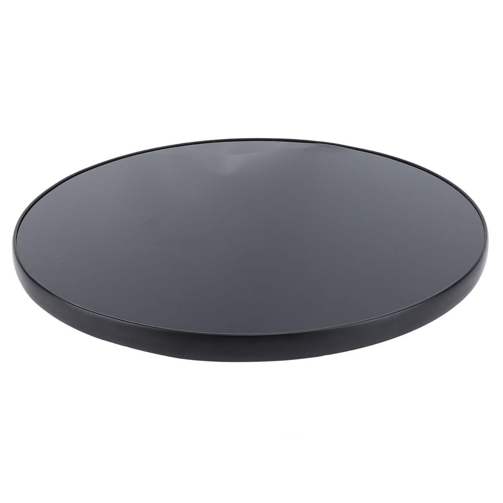 450mm Round Table Top Fade Proof Erosion Resistant Fast Installation Glossy Black Solid Wood Table Topwith Screws for