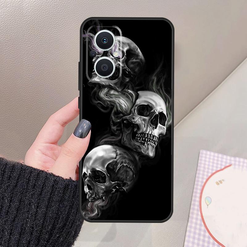 Funny Skull Funda For OPPO Reno 12 14 13 11 10 Pro 11F 12F 13F 14F 7 8 Lite OPPO Find X6 X5 X8 X9 Pro Case
