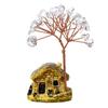 Creative Natural Crystal Tree Copper Wire Crystal Decorative Trees Fortune Tree Figurine  Desktop