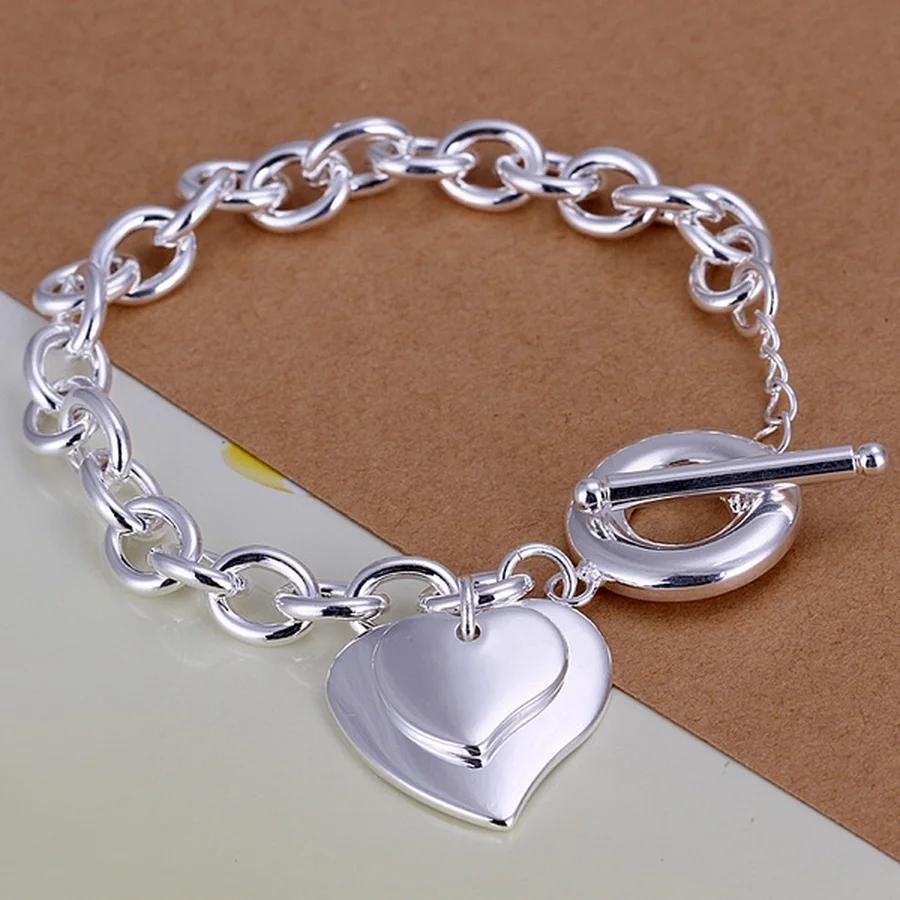 Genuine 925 Sterling Silver Noble Nice Chain Solid Bracelet For Women Men Charms Party Gift Wedding Engagement Fashion Jewelry