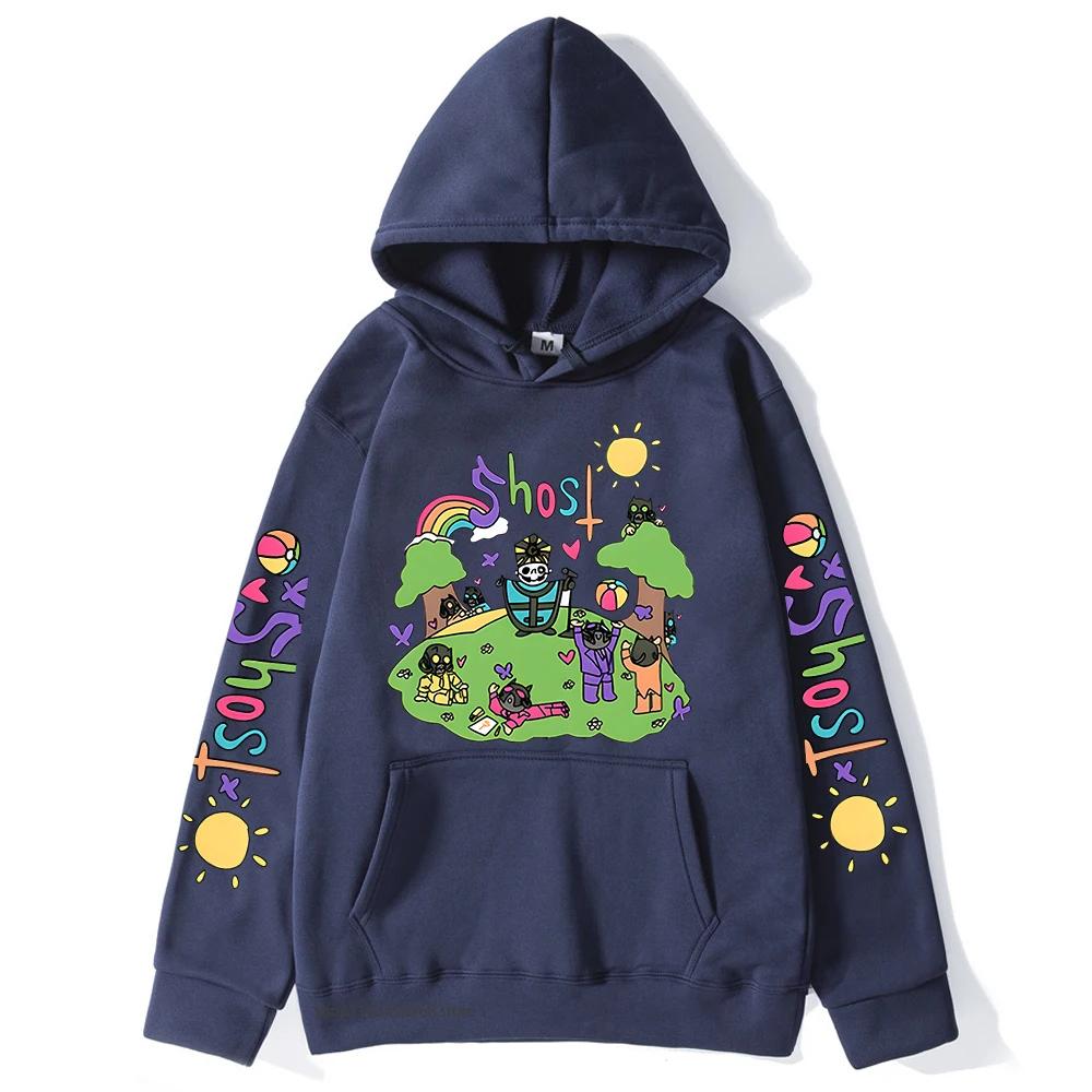 

Худи с графикой музыкальной группы Ghost, с длинным рукавом, мужские толстовки с капюшоном, уличная одежда, женская повседневная мужская одежда каваи M
