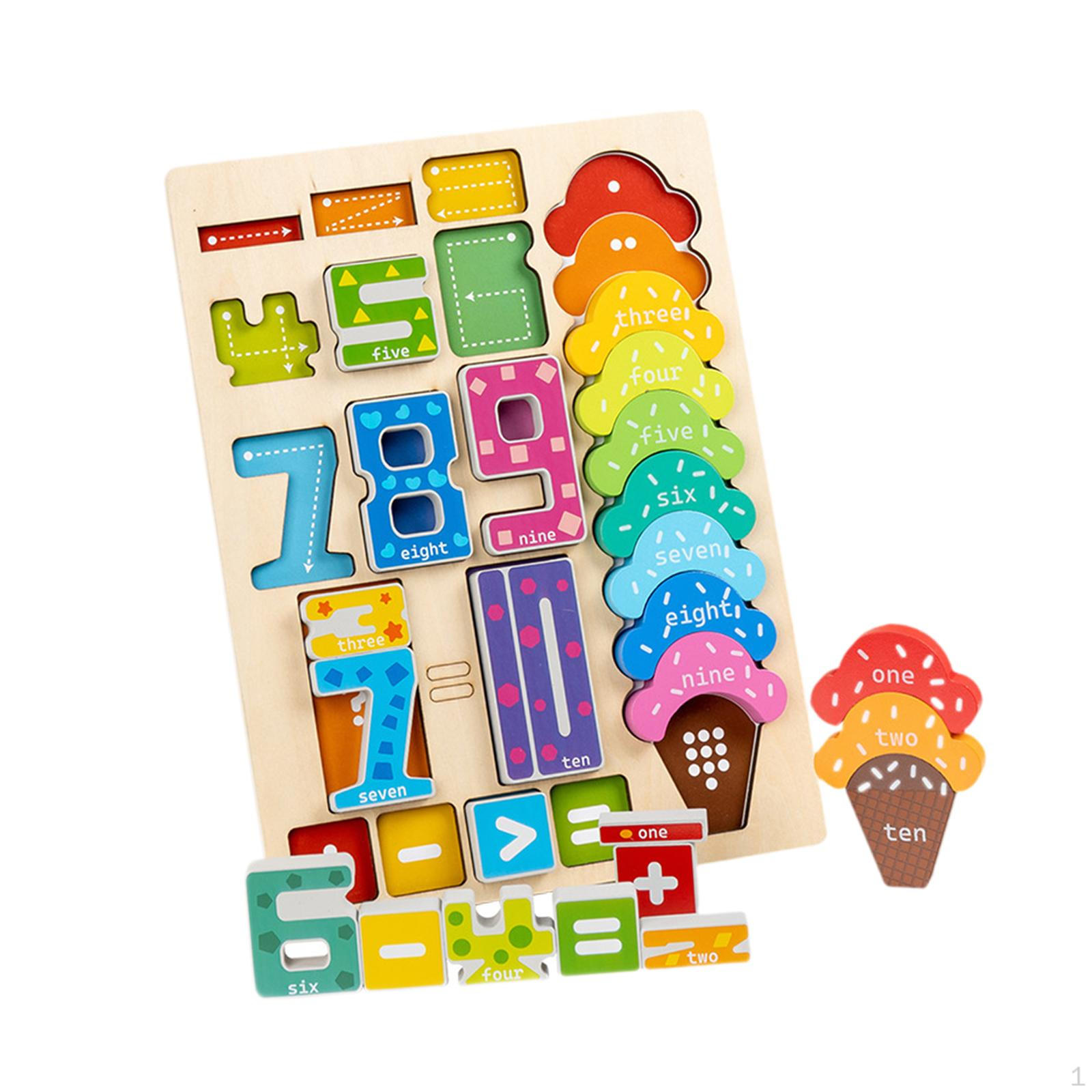 

Counting Wooden Toy Addition and Subtraction Number Math Games Calculation for
