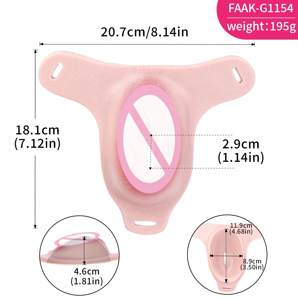 ANOSX Silicone Chastity Cage Device Male Chastity Belt Strapon Penis Sleeve Realistic Clitoris Vagina Wish BDSM Sex Toys For Men