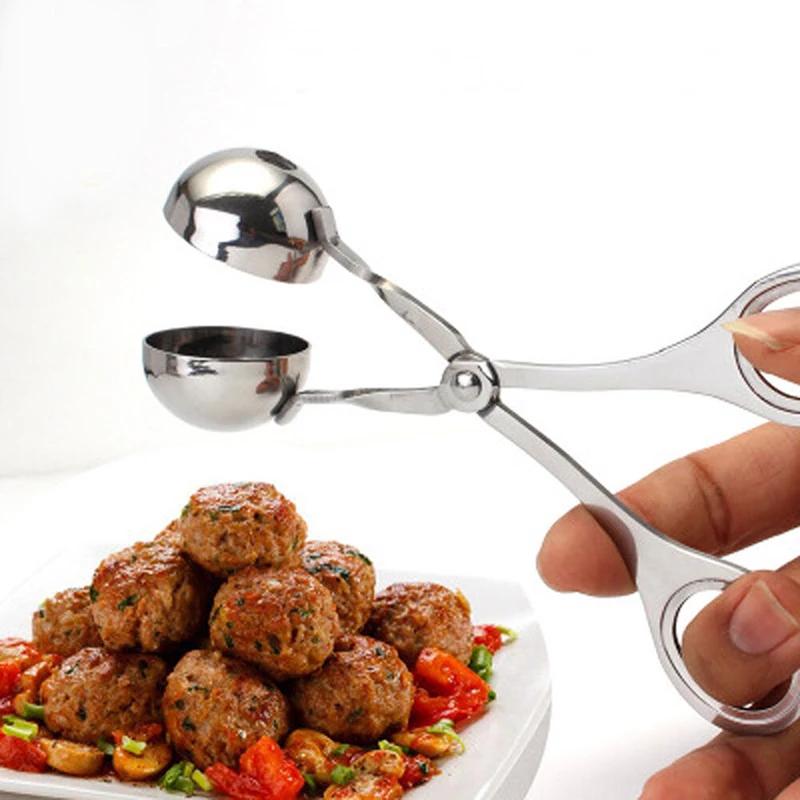 Kitchen Meatball Maker Convenient Meatball Machine Stainless Steel Meatball Fish Ball Rice Ball Making Mold Tool Clip