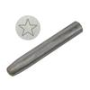 6pcs Versatile Star Shaped Metal Stamp Set Carbon Steel Punch Tools for Hobbyists Leather and Wood Embossing Supplies