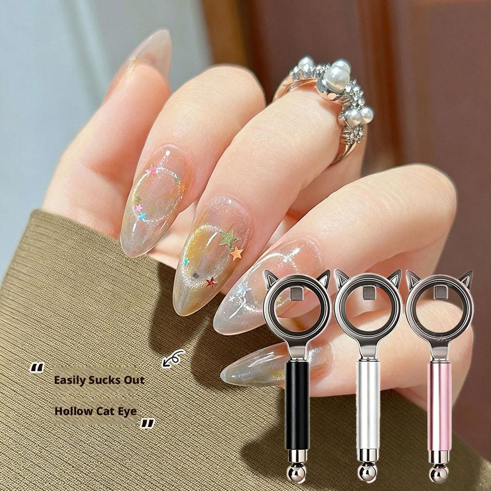 Cat Eye Nail Art Artifact Powerful Circular Magnet Absorbing Black Hole Cat Eye Assistive Nail Art Tool