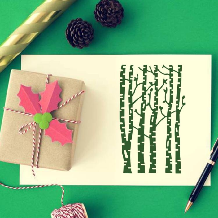 Metal Die Cuts Forest Scrapbooking Stencil Card Embossing DIY Album Template