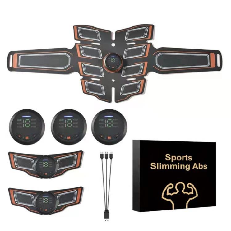 

Abdominal Muscle Toner Muscle Stimulators Electric Toning Belt Waist Trainer USB Recharge Body Weight Loss Fitness оранжевый