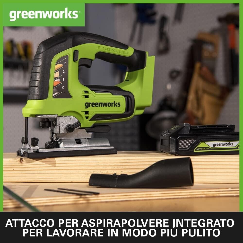 Аккумуляторный электролобзик Greenworks GD24JSK2
