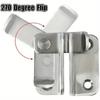 1PC Stainless Steel Anti-Theft Latch Stainless Steel Pin Door Latch Right-Angle Sliding Door Latch Pin Pet Cage Safety Door Bolt Latch