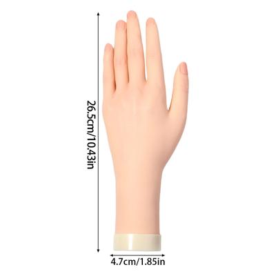 Profesjonalna Ręka do Praktyki Manicure Z Wyjmowanymi Silikonowymi Końcówkami i Realistycznym Ruchem Stawów