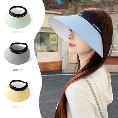 New Large and Wide-angle Sunscreen Hat Fashionable Large Brim Sunscreen Hat Women's Casual Versatile Foldable Sun Hat