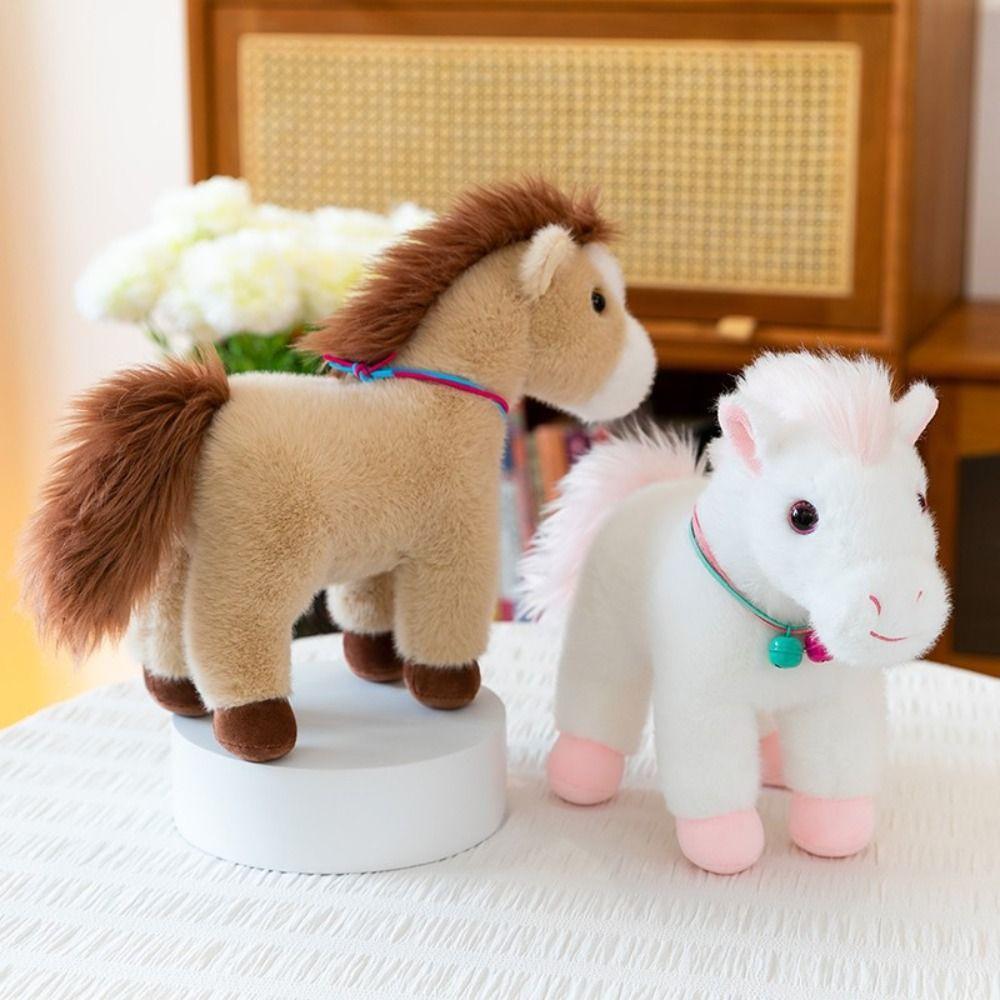 Cute Horse Plush Doll Creative Cartoon Steed Doll Plush Toys Zodiac Pony Figurine  Year of Horse