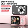 4K 64MP CCD Digital Camera 2.4" Screen 16X Zoom Compact Retro Camera with LED Flash Autofocus Portable Vlogging Camera for Campus/Travel/selfie