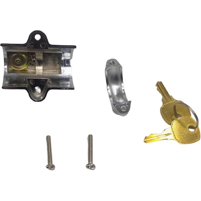 

Замок для мотоциклетного шлема 7/8 до 1 1/4 25 мм, совместимый для Harley (Хром) 1 дюйм,74937S2,45732-86