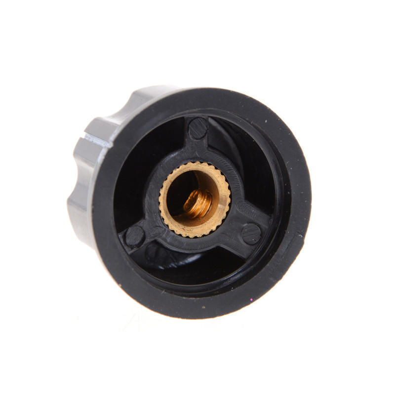 5set Black Rotary Potentiometer Knobs Caps with 5Pcs Counting Dial 0-100 Scale H